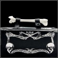 Load image into Gallery viewer, Skeleton &amp; Bone Coffin Clutch - #intotheblack#
