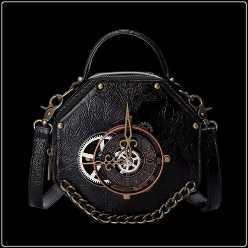 Steampunk Clock Handbag - #intotheblack#