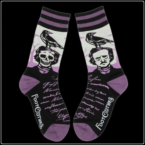 The Raven Poe Socks - #intotheblack#