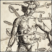 Load image into Gallery viewer, Vintage Anatomy Wounded Man - #intotheblack#
